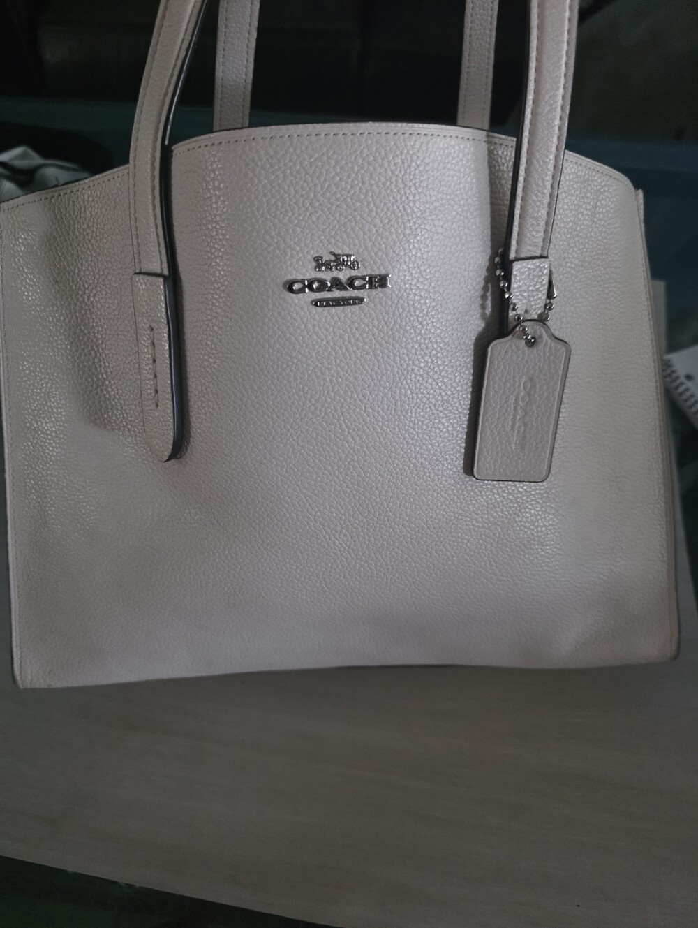 New Coach Pebbled Leather Tote